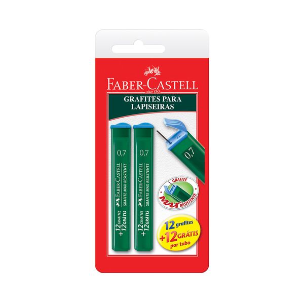 Mina Faber-Castell HB 0.7mm com 2 Unidades Mina Faber-Castell HB 0.7mm com 2 Unidades