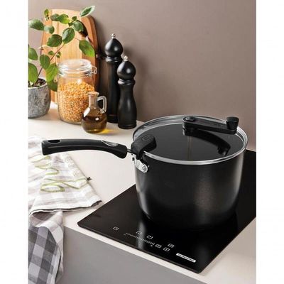 Pipoqueira Tramontina Mônaco Induction Alumínio Com Revestimento Preto 22 Cm