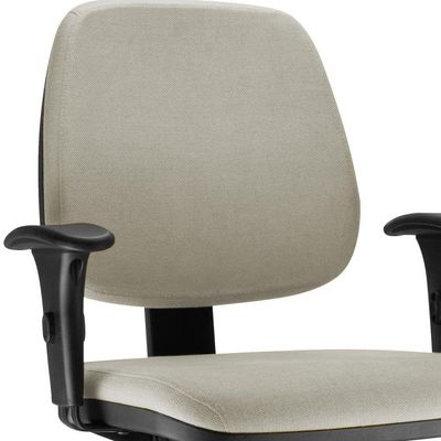 Cadeira Giratória Job L02 Executiva Ergonomica Escritório Suede Bege - Lyam Decor