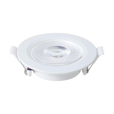 Kit 10 Spot De Led Embutir Slim Mr16 Redondo 6w Bivolt 3000k Quente
