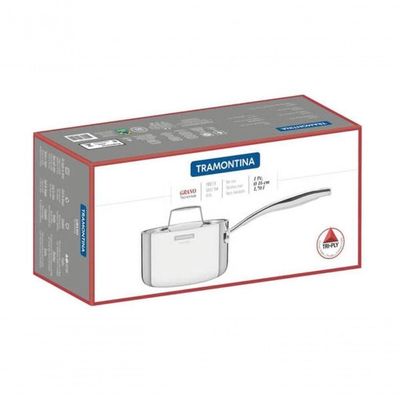 Panela Tramontina Grano 16cm Em Inox Com Corpo Triplo