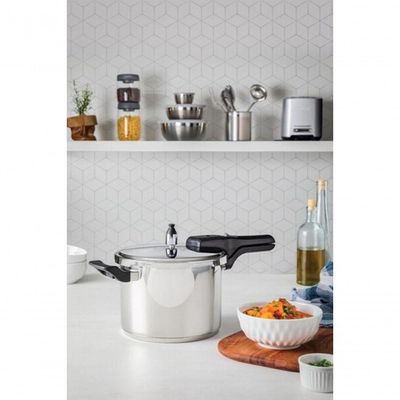 Panela De Pressão Tramontina Brava Aço Inox 20 Cm 4,5 L