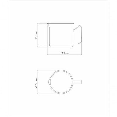 Fervedor Tramontina Allegra Em Aço Inox 12cm 1,4 Litros