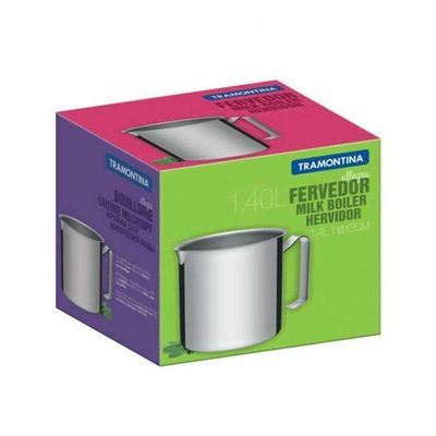 Fervedor Tramontina Allegra Em Aço Inox 12cm 1,4 Litros