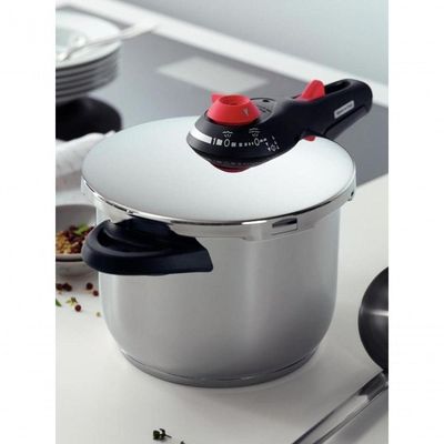 Panela De Pressão Tramontina Solar 22cm Em Aço Inox 4,5 Litros