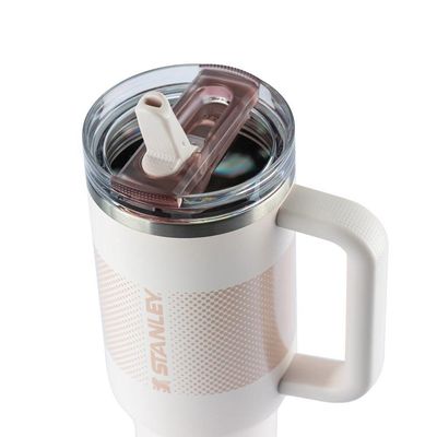 Copo Com Canudo Stanley Quencher Protour 1.18l Anti Vazamento Rose Quartz