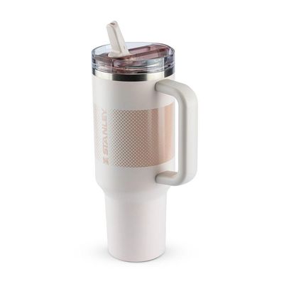 Copo Com Canudo Stanley Quencher Protour 1.18l Anti Vazamento Rose Quartz