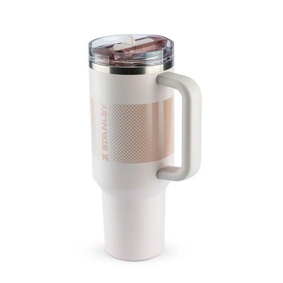 Copo Com Canudo Stanley Quencher Protour 1.18l Anti Vazamento Rose Quartz
