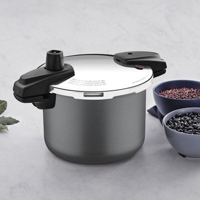 Panela De Pressão Tramontina Arizona Induction Em Alumínio Com Revestimento Antiaderente Titânio 20cm 4,5 Litros