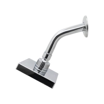 Chuveiro Ducha Quadrado Articulável ível Parede Solar Ou Gás Cromado Luxo