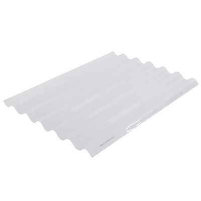 Telha Plástica Onda Alta 1,2mm 1,53x1,10 Metro - 510153 - Atco Telha Plast Onda Alta 1,53x1,10 Atco-ibrap