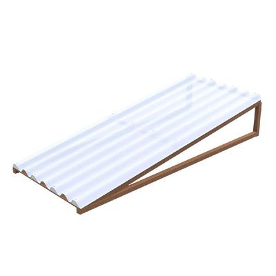 Telha Plástica Onda Alta 1,2mm 1,53x1,10 Metro - 510153 - Atco Telha Plast Onda Alta 1,53x1,10 Atco-ibrap