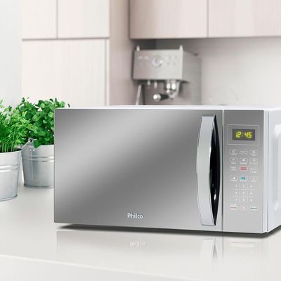 Micro-ondas Philco 28 Litros Limpa Fácil PMO30E 1100W Prata 220V