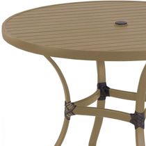 Mesa Com Tampo Ripado Alumínio Para Cozinha Trama Original Fendi