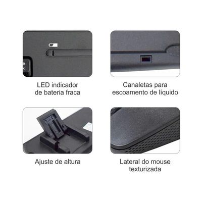 Combo Teclado E Mouse Sem Fio K-mex - Ka-s329 Ma-a733