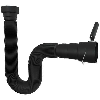 Sifão Extensivo Com Canopla 70cm Black - 030140-425 - Blukit Sifão Extensivo 70cm Black Com Cano - 030140-425 - Blukit