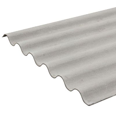 Telha Fibrocimento Ondulada 5mm 2,44 X 1,10 Metros - 222152445 - Brasilit