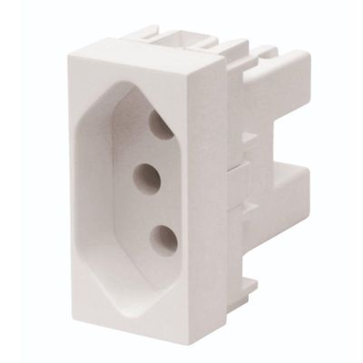 Módulo Tomada 2p+t 20a 250 Volts Habitat - 2062 - Fame Tomada Padrao 2p+t 20a 250v Fame 062.2062.3