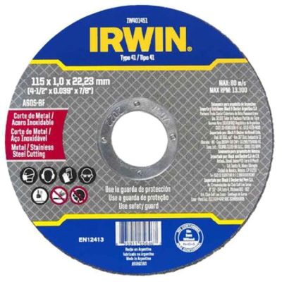 Disco De Corte Fino Metal Inox ,0mmx7-8 - Iw401451 - Irwin