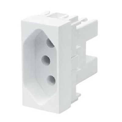 Módulo Tomada 2p+t 10a 250 Volts Habitat - 2061 - Fame Tomada Padrao 2p+t 10a 250v Fame 062.2061.3