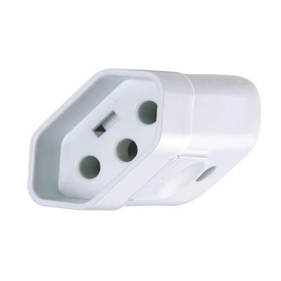 Plugue Fêmea Branco 2p+t De 20 Ampères E 250 Volts - 57402155 - Tramontina