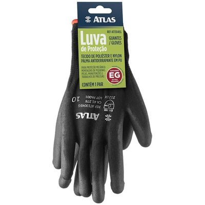 Luva Banhada Em Poliuretano Extra Grande - At1304eg - Pincéis Atlas
