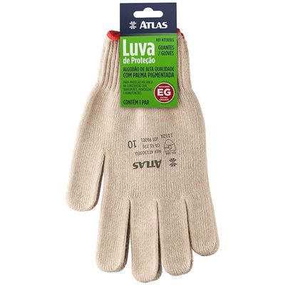 Luva De Algodão Pigmentada Grande - At1303g - Pincéis Atlas