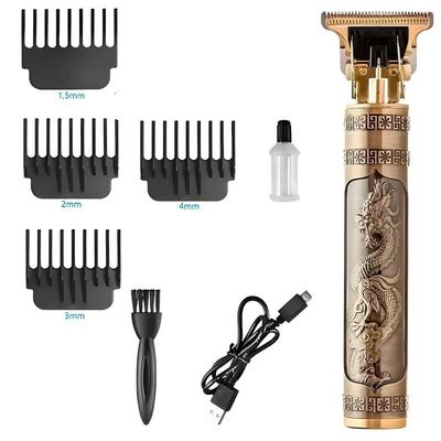 Máquina De Barbear E Cortar Cabelo Profissional Recarregável Sem Fio