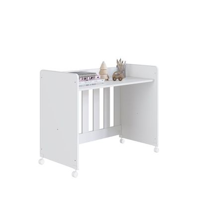 Mini Berço Infantil Moisés Multifuncional 4 Em 1 Com Rodas Para Quarto De Bebê Branco