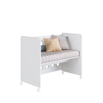 Mini Berço Infantil Moisés Multifuncional 4 Em 1 Com Rodas Para Quarto De Bebê Branco