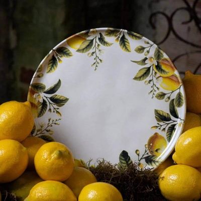 Jogo 6 Pratos Rasos Bio Limonata 27,5cm Cerâmica Porto Brasil Mesa Jantar