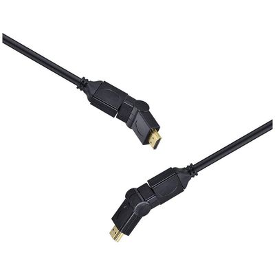 Cabo Hdmi 2.0 4k Ultra Hd 3d Conexao Ethernet Conectores 360o 2 Metros - 29254