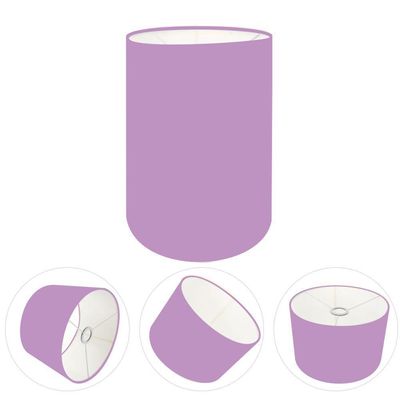 Cúpula Abajur E Luminária Cilíndrica Vivare Cp-7006 ø18x25cm - Bocal Nacional Lilás