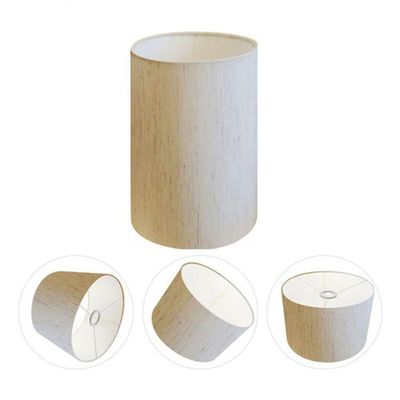 Cúpula Abajur E Luminária Cilíndrica Vivare Cp-7003 ø15x20cm - Bocal Nacional Linho Bege