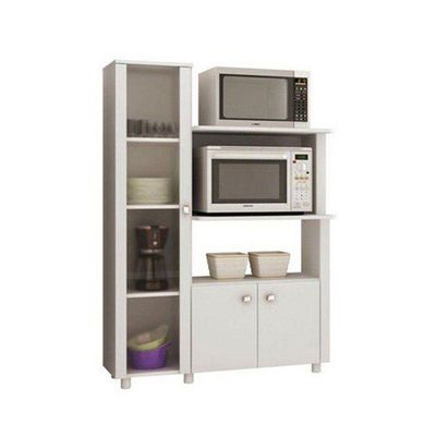 Balcão Multiuso 03 Portas Branco Tecno Mobili
