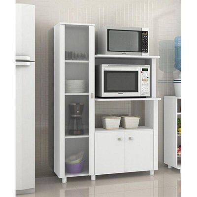 Balcão Multiuso 03 Portas Branco Tecno Mobili