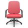 Kit Cadeira De Escritório Giratória E 2 Cadeiras Fixas Preta Magno P03 Vinil Vermelho - Lyam Decor