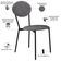 Kit 04 Cadeiras Estofada Para Sala De Jantar Azuri Preto C01 Linho Prata - Lyam Decor