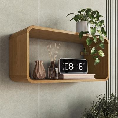 Nicho Prateleira Decorativa Infantil 62,5x30cm Organizador Para Quarto E Decoração Carvalho Xingu