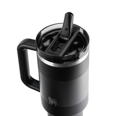 Copo Com Canudo Stanley Quencher Protour 1.18l Anti Vazamento Black