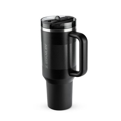 Copo Com Canudo Stanley Quencher Protour 1.18l Anti Vazamento Black
