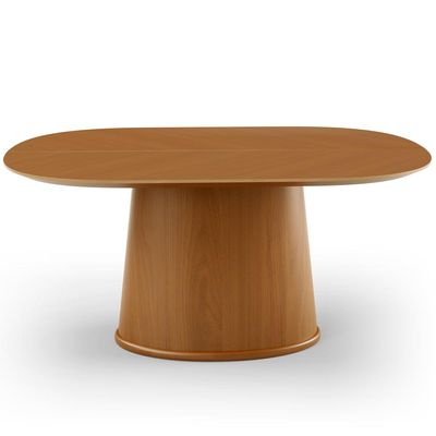 Mesa Para Sala de Jantar Valência com 06 Cadeiras Sala de Jantar Dara L02 Bouclê Cru - Lyam Decor