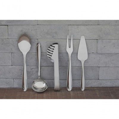 Jogo De Utensílios Tramontina Utility Em Aço Inox 5 Peças