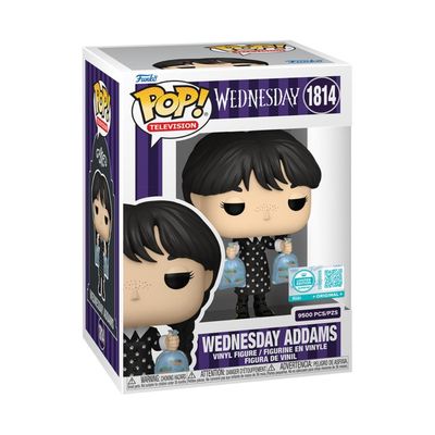 Boneco Funko Pop! Edição Limitada Wandinha com Piranhas