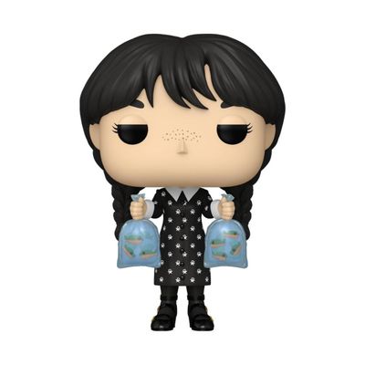 Boneco Funko Pop! Edição Limitada Wandinha com Piranhas