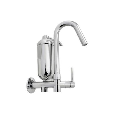 Torneira Cozinha Filtro Purificante Parede Bica Móvel Alavanca Cromado Abs Luxo