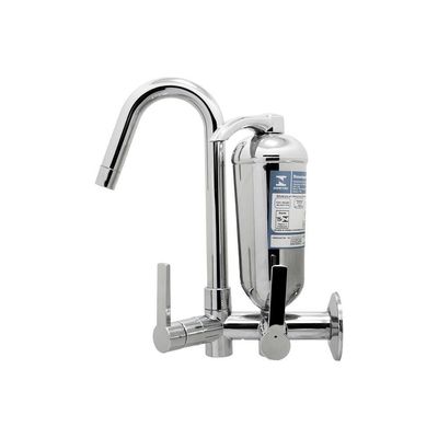Torneira Cozinha Filtro Purificante Parede Bica Móvel Alavanca Cromado Abs Luxo