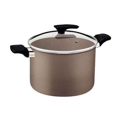 Caldeirão Tramontina Milazzo Alumínio 26cm Com Revestimento Antiaderente Starflon Max Amêndoa