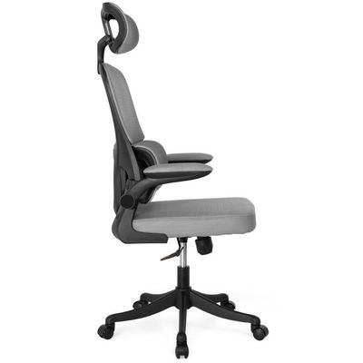 Kit 2 Cadeiras De Escritório Executiva Viena Com Regulagem De Altura - Cinza/preto