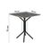 Conjunto De Mesa Sala De Jantar Com 4 Cadeiras Leia Tubular Granito Artefamol Preto